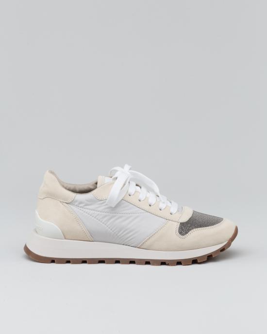 25SS 브루넬로 쿠치넬리 스니커즈 MZSFG1960 C6280 Bianco - BRUNELLO CUCINELLI