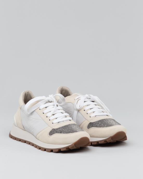 25SS 브루넬로 쿠치넬리 스니커즈 MZSFG1960 C6280 Bianco - BRUNELLO CUCINELLI