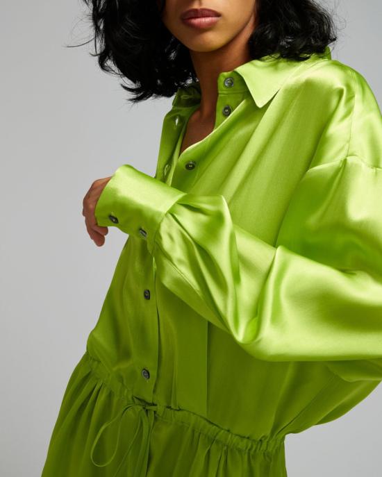  세미쿠튀르 숏 원피스 Y3SM09 Q32 O Verde - SEMI-COUTURE