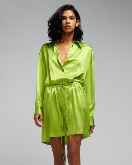  세미쿠튀르 숏 원피스 Y3SM09 Q32 O Verde - SEMI-COUTURE