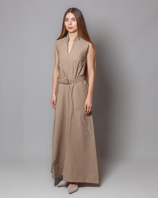 25SS 브루넬로 쿠치넬리 롱 원피스 M0F79AEG63 C8704 Beige - BRUNELLO CUCINELLI