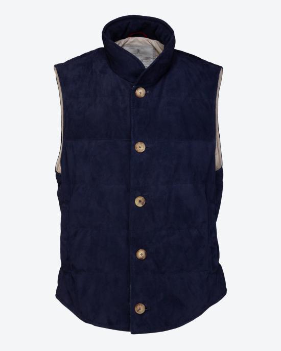 25SS 브루넬로 쿠치넬리 베스트 M0PCL1922 CIK18 Blu - BRUNELLO CUCINELLI