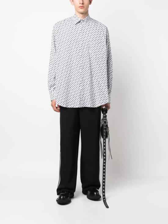  베트멍 긴팔 셔츠 UE54SH200W WHITE BLACK - VETEMENTS