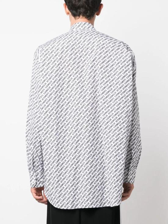  베트멍 긴팔 셔츠 UE54SH200W WHITE BLACK