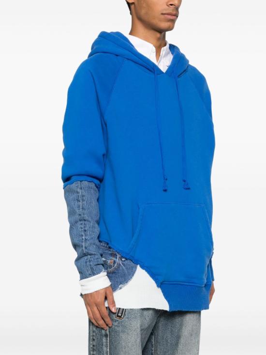  그렉로렌 후드 티셔츠 GM307 MEDIUM BLUE - GREG LAUREN