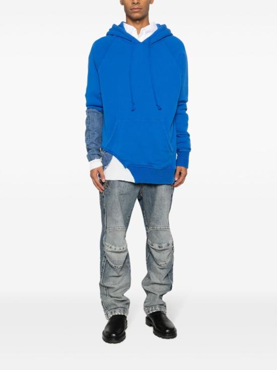  그렉로렌 후드 티셔츠 GM307 MEDIUM BLUE - GREG LAUREN