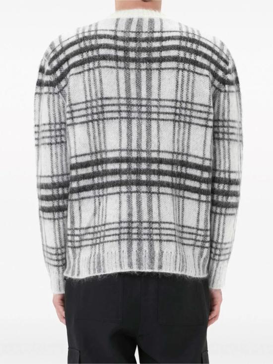  JW앤더슨 스웨터 KW0941YN0222 903 WHITE BLACK - JW ANDERSON
