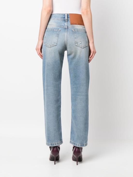  팜앤젤스 데님 스트레이트 팬츠 PWYA030S23DEN001 4060 LIGHT BLUE - PALM ANGELS