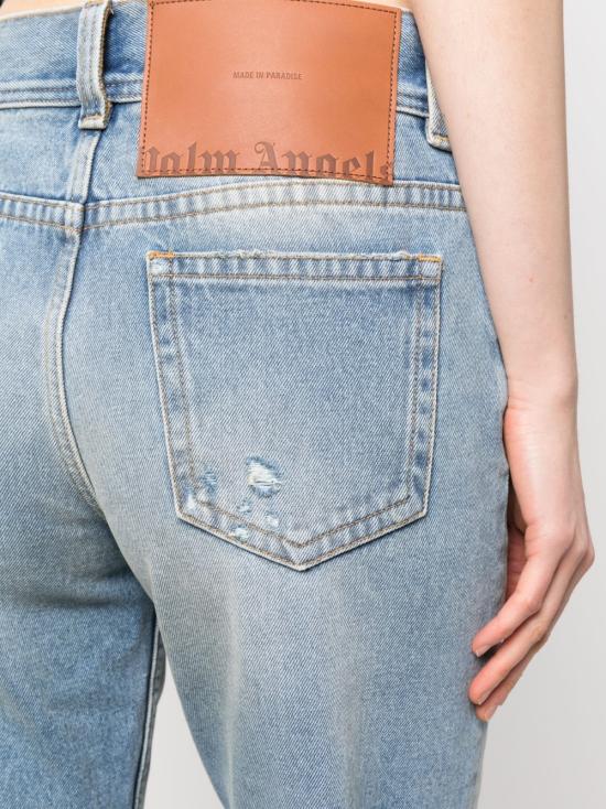  팜앤젤스 데님 스트레이트 팬츠 PWYA030S23DEN001 4060 LIGHT BLUE - PALM ANGELS