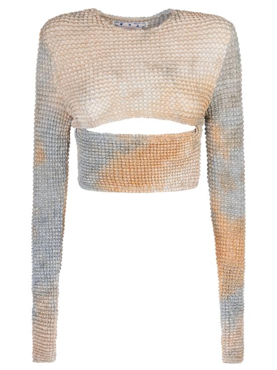  오프화이트 긴팔 티셔츠 OWAD216S23FAB005 6200 CAMEL NO COLOR