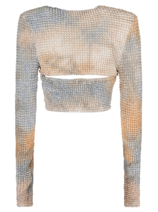  오프화이트 긴팔 티셔츠 OWAD216S23FAB005 6200 CAMEL NO COLOR - OFF WHITE