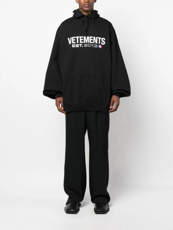  베트멍 후드 티셔츠 UE54HD100B BLACK - VETEMENTS