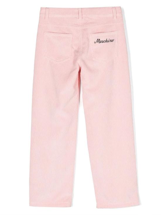  [키즈] 모스키노 스트레이트 팬츠 HDP058LVA02 50209 SUGAR ROSE - MOSCHINO
