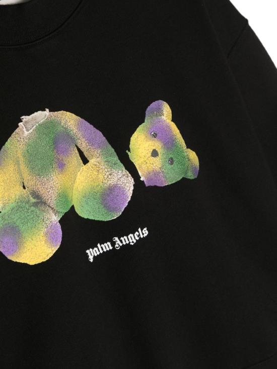  [키즈] 팜앤젤스 트레이닝 상의 PBBA001C99FLE005 1055 BLACK GREEN - PALM ANGELS