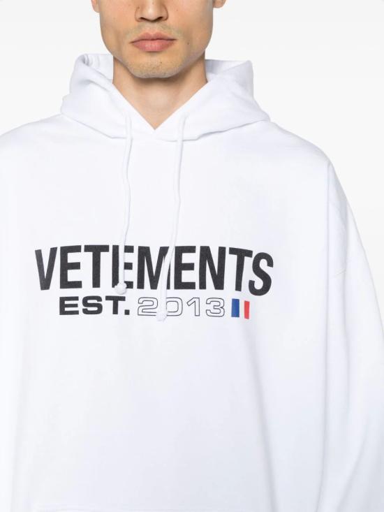  베트멍 후드 티셔츠 UE54HD100W WHITE - VETEMENTS