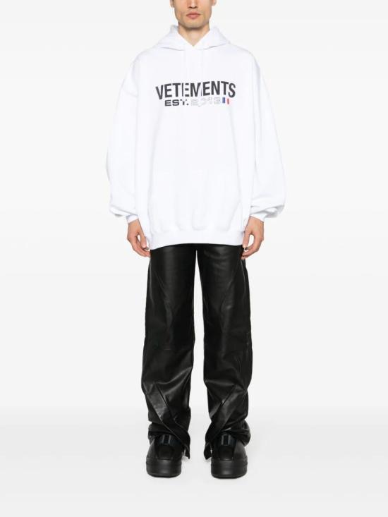  베트멍 후드 티셔츠 UE54HD100W WHITE - VETEMENTS