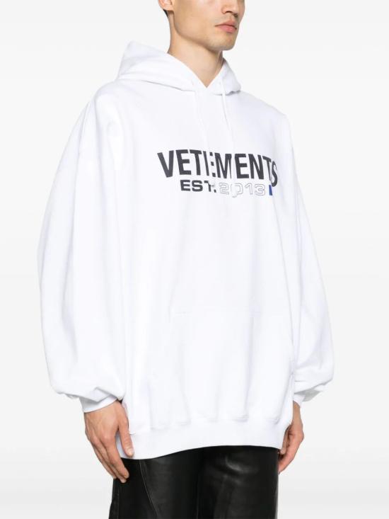  베트멍 후드 티셔츠 UE54HD100W WHITE - VETEMENTS