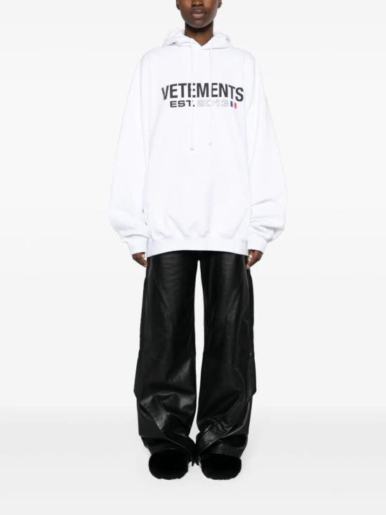  베트멍 후드 티셔츠 UE54HD100W WHITE - VETEMENTS