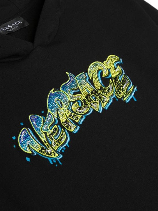 [키즈] 베르사체 트레이닝 상의 10073591A07558 6BD70 NERO NERO AZZURRO MULTICOLOR - VERSACE