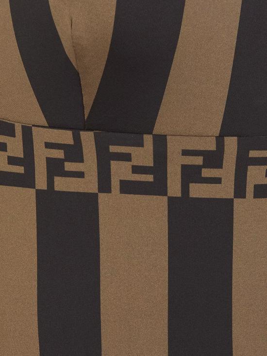 24FW 펜디 원피스 수영복 FXBA25AQBZ F13IZ Brown - FENDI