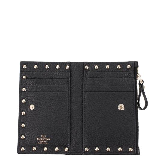 25FW 발렌티노 가라바니 락스터드 폴디드 카드지갑 P0605VSH0NO - VALENTINO GARAVANI