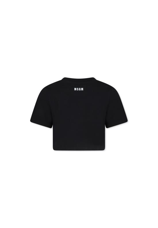 24FW [키즈] 엠에스지엠 티셔츠 F4MSJGTH116 110 BLACK - MSGM