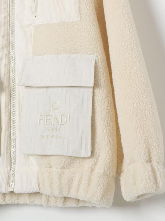 25FW [키즈] 펜디 캐주얼 자켓 JUA209ARSK F0C00 Milk - FENDI