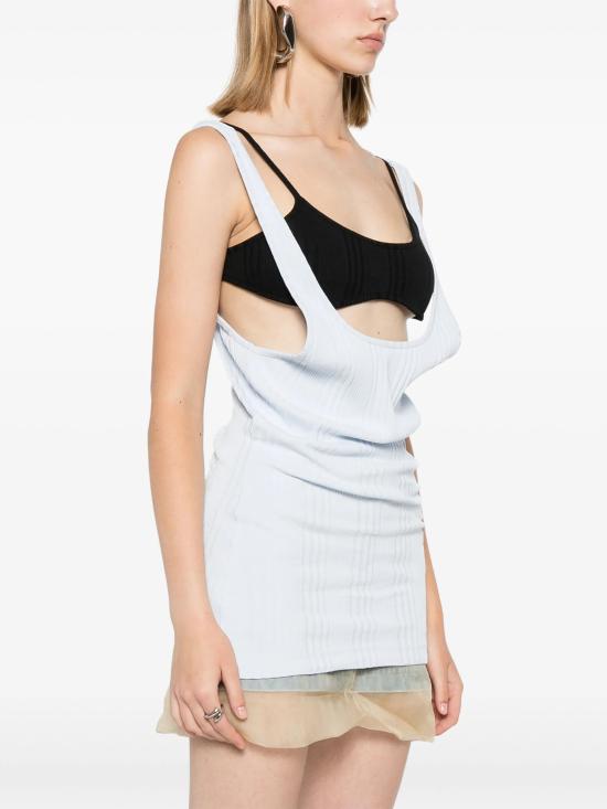  디 아티코 민소매 티셔츠 247WCT322J048 135 BABY BLUE - THE ATTICO