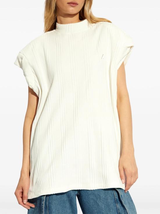 24FW 디 아티코 민소매 티셔츠 247WCT182J048 001 WHITE - THE ATTICO