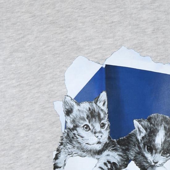 24FW [키즈] 엠에스지엠 티셔츠 F4MSJGSW256 107 GREY - MSGM