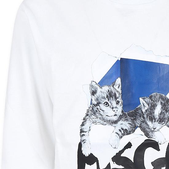 24FW [키즈] 엠에스지엠 티셔츠 F4MSJGTH223 001 WHITE - MSGM