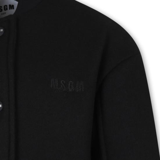 24FW [키즈] 엠에스지엠 봄버 자켓 F4MSJGBO102 110 BLACK - MSGM