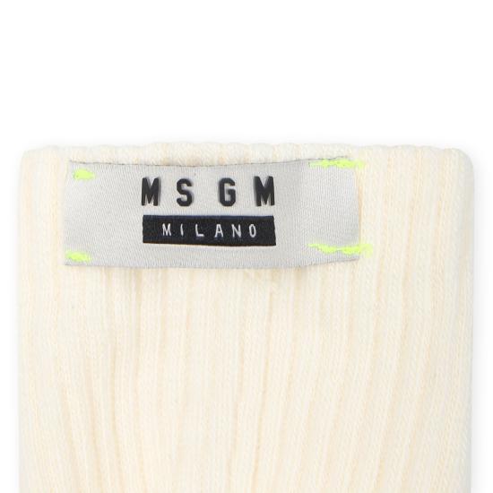 24FW [키즈] 엠에스지엠 발목 양말 F4MSJUSO179 260 IVORY - MSGM