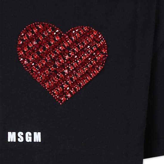 24FW [키즈] 엠에스지엠 티셔츠 F4MSJGTH143 110 BLACK - MSGM