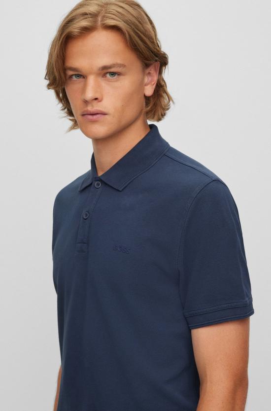  보스 폴로 티셔츠 50468576 10203439 01 402 Blue - BOSS