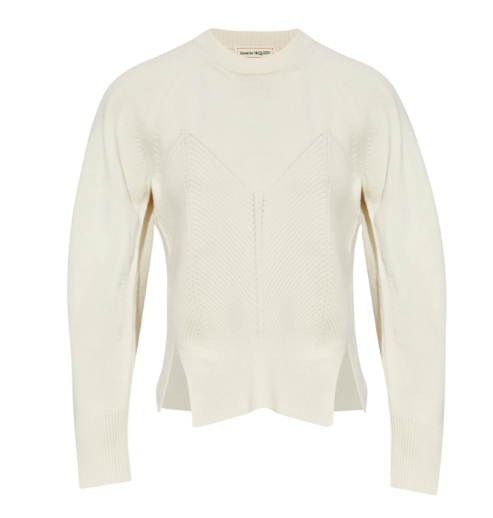 24FW 알렉산더 맥퀸 스웨터 798349 Q1BAP9004 White - ALEXANDER MCQUEEN
