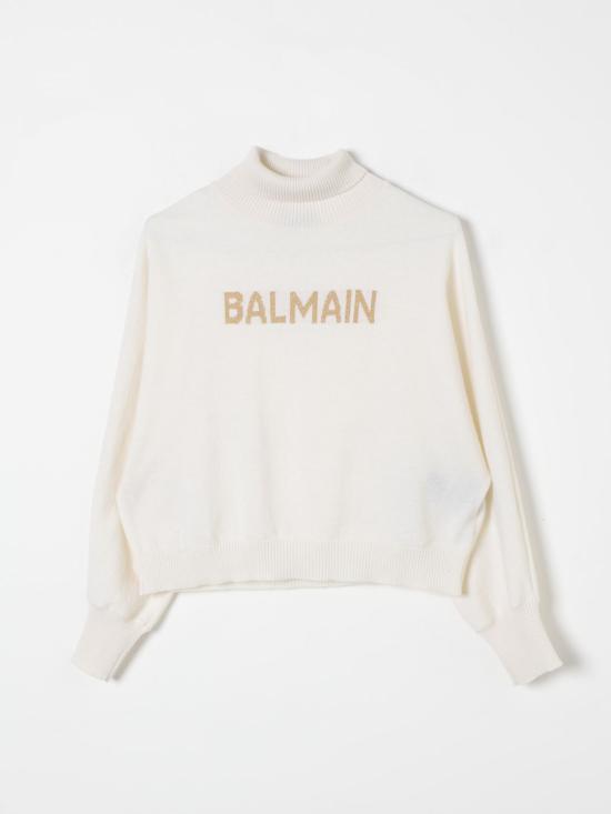 25FW [키즈] 발망 풀오버 BV9B20W0023 102OR Ivory