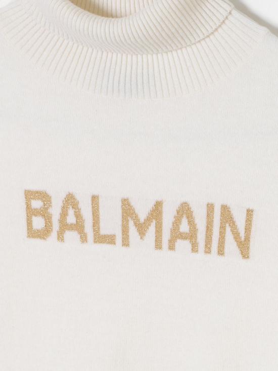 25FW [키즈] 발망 풀오버 BV9B20W0023 102OR Ivory - BALMAIN