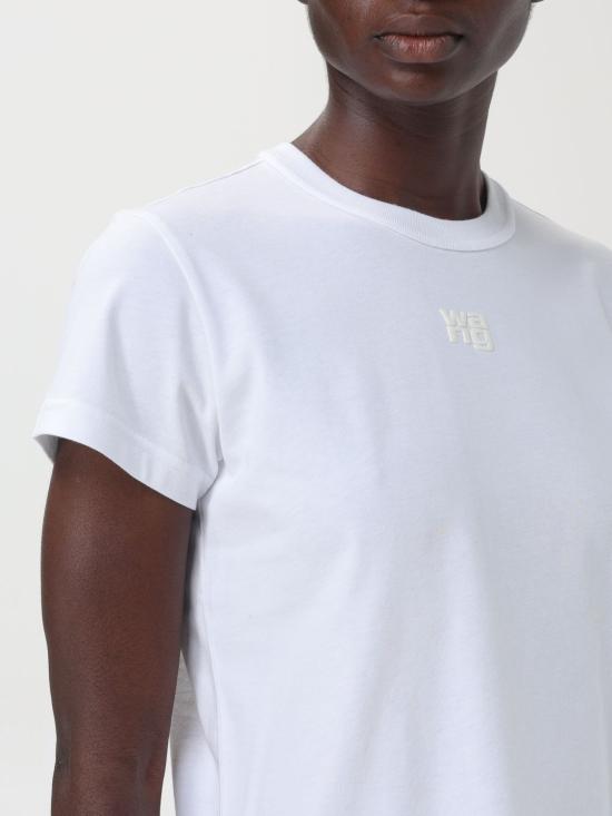 25FW 알렉산더 왕 반팔 티셔츠 4CC3241521 100 White - ALEXANDER WANG