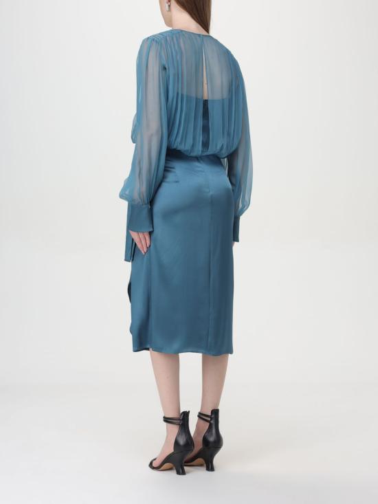  알베르타 페레티 미디 원피스 04236614 0324 Teal - ALBERTA FERRETTI