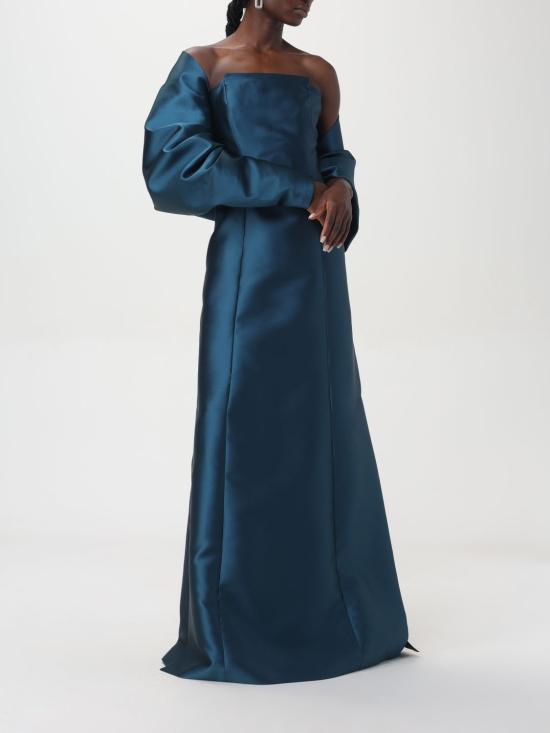 26SS 알베르타 페레티 롱 원피스 04066625 0329 Teal - ALBERTA FERRETTI