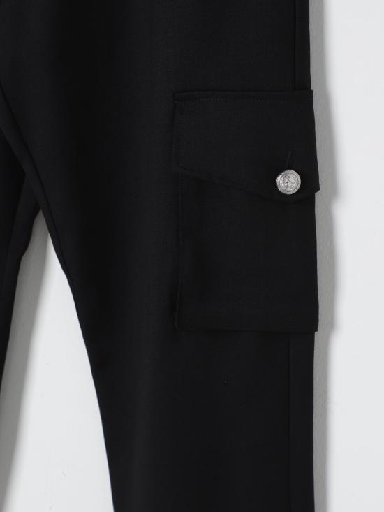 25FW [키즈] 발망 트레이닝/조거 팬츠 BV6S10I0196 930 Black - BALMAIN