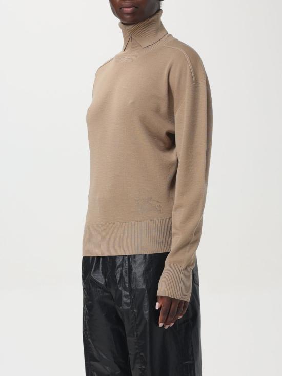 25FW 버버리 스플릿 터틀넥 라인 울 스웨터  8095115 Beige - BURBERRY