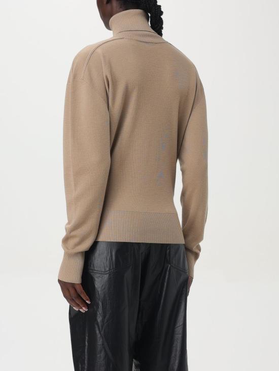 25FW 버버리 스플릿 터틀넥 라인 울 스웨터  8095115 Beige - BURBERRY