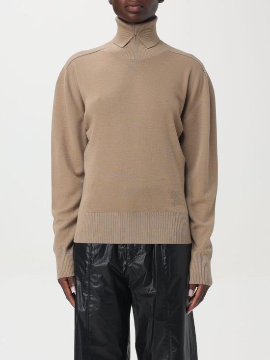 25FW 버버리 스플릿 터틀넥 라인 울 스웨터  8095115 Beige
