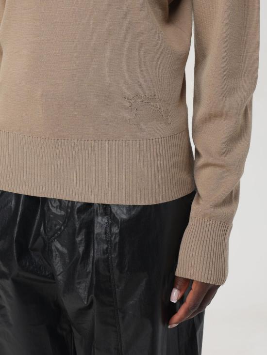 25FW 버버리 스플릿 터틀넥 라인 울 스웨터  8095115 Beige - BURBERRY
