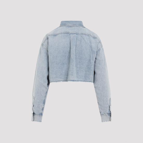 24FW 지방시 데님 셔츠 BW61B05YAX 496 ICE BLUE - GIVENCHY