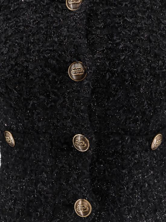 24FW 발렌시아가 가디건 793604T3328 1000 Black - BALENCIAGA