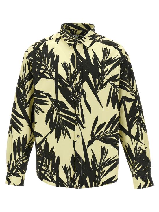  자크뮈스 긴팔 셔츠 24E246SH0011585PRTFOLIAGEBLACKYELLOW