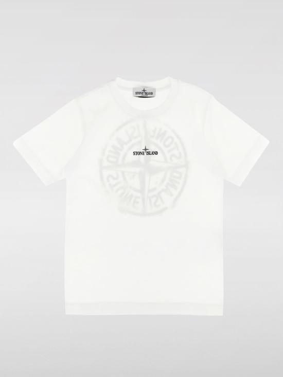 25FW [키즈] 스톤 아일랜드 티셔츠 811621057 V0001 White